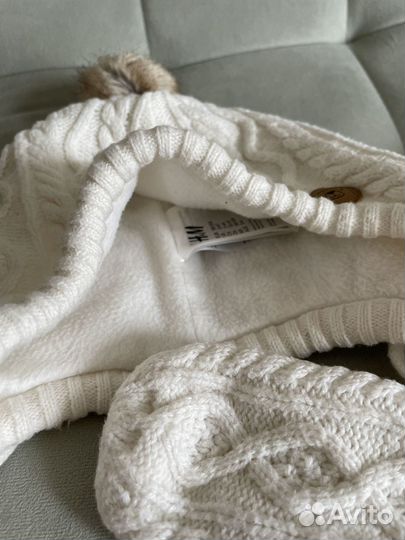 Комплект шапка и варежки H&M 98/104