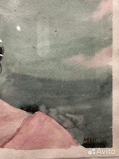 Картина акварель портрет