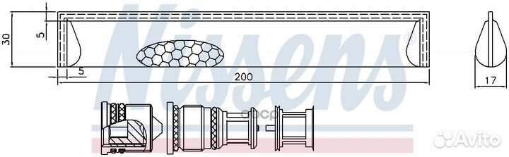Осушитель кондиционера Toyota/Nissens/ 95351 Ni