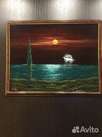 Картина маслом на бархате