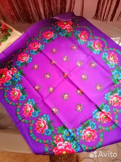 Платок винтаж СССР