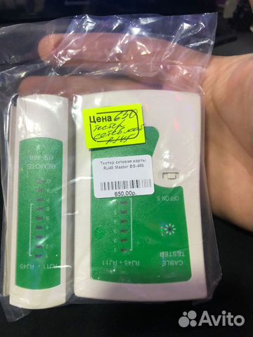 Тестер сетевого кабеля RJ45 Master Bs-468