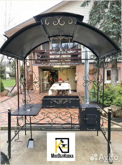 Мангал с крышей купить
