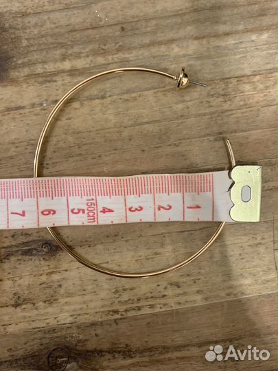 Золотые серьги-кольца