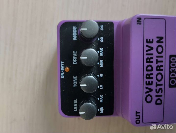 Педаль эффектов behringer overdrive/distortion