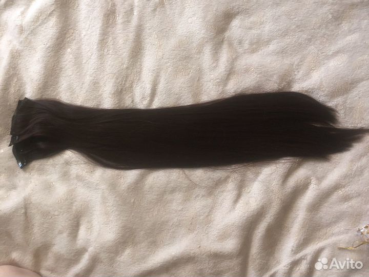 Накладные волосы на заколках, 55-56 см