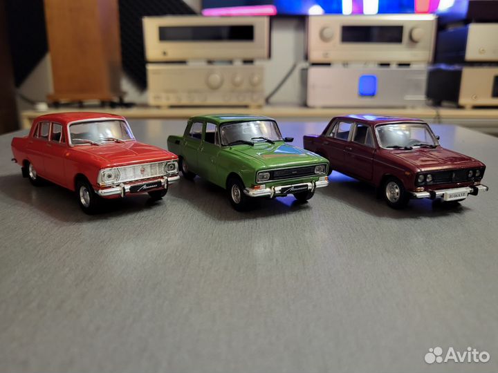 Модели СССР 1:43 Москвич, Жигули