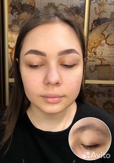 Архитектура и окрашивание/ду бровей