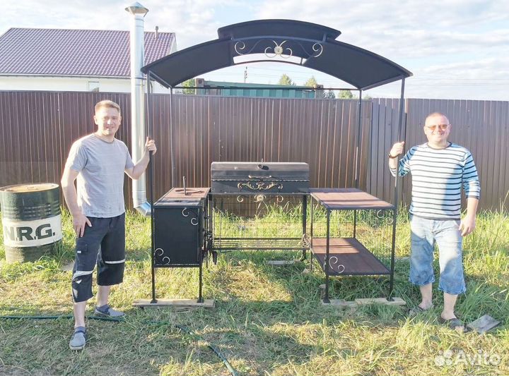 Мангал в стиле лофт