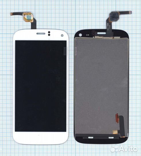 Дисплей для Micromax Canvas Turbo A250 белый