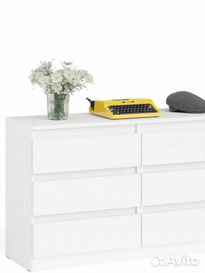 Комод в стиле икеа, белый, новый