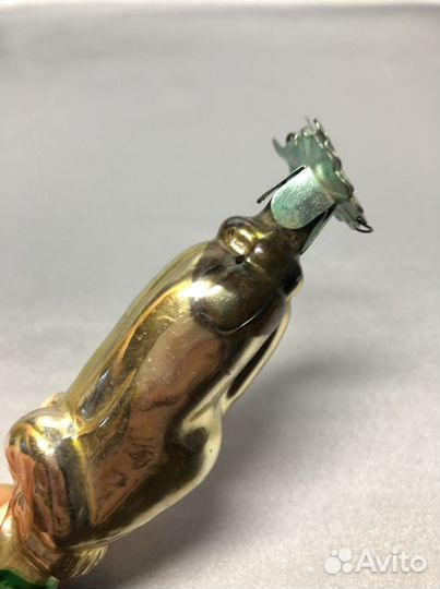 Елочные игрушки СССР на прищепке «Мальчик с дудочк