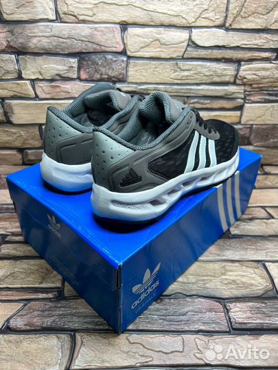 Кроссовки adidas climacool black grey white