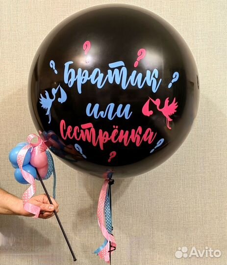 Воздушные шары для гендер пати