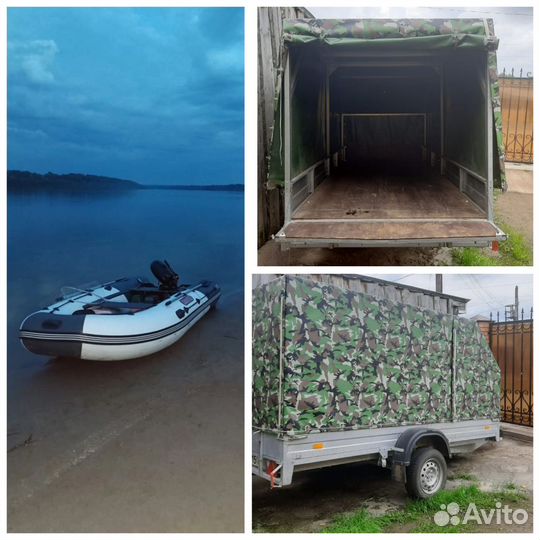 Аренда лодки с мотором, телеги