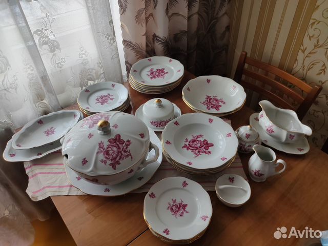 Фарфоровый Столовый сервиз Чехословакия Богемия