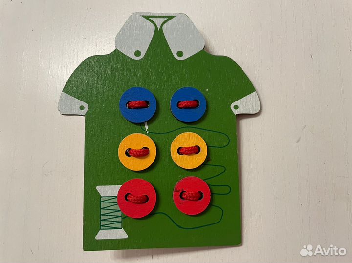 Развивающая игрушка Шнуровка пуговицы