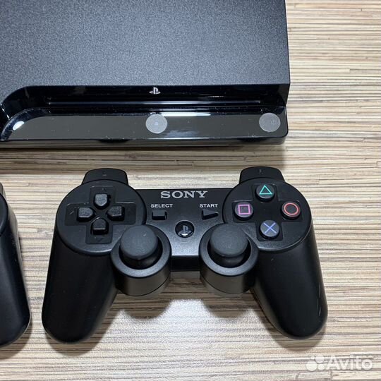 PlayStation 3 Slim 500Gb + 55Игр + 2Геймпада