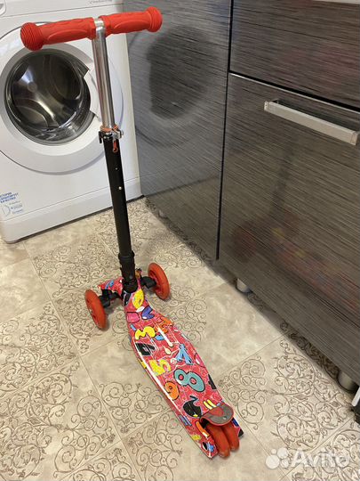 Самокат детский трехколесный складной