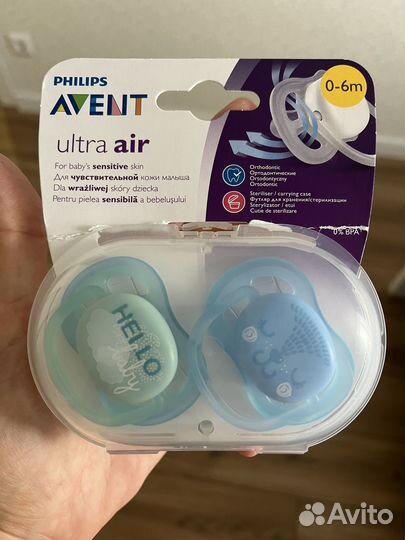 Соска пустышка avent 0 6 новая