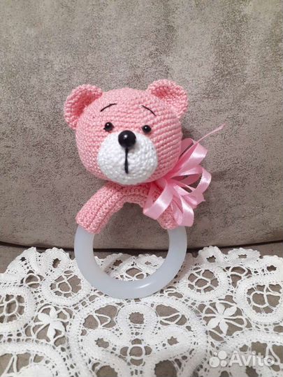 Мягкая игрушка - погремушка