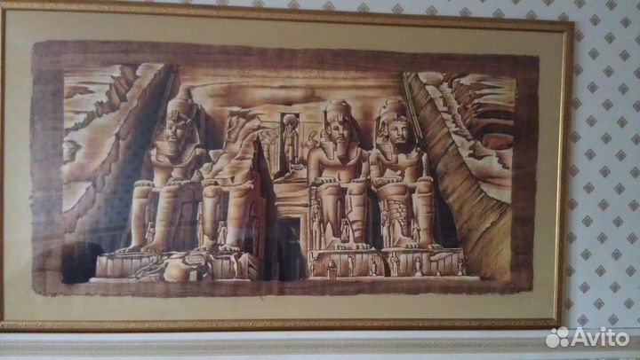 Картина папирус из египта В раме