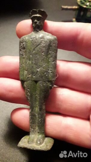 Модель пушки 1812. Солдатик оловянный, СССР