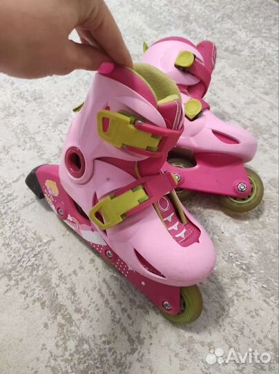 Роликовые коньки растущие 26-27-28+ защита