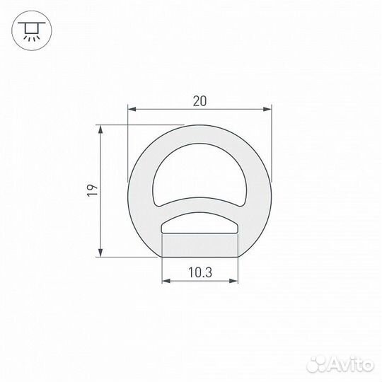 Короб накладной гибкий Arlight WPH 040272