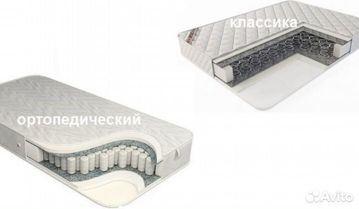 Матрас ортопедический с кокосом 1 см, 160*200 Руфо