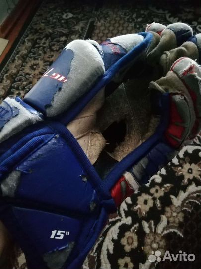 Краги хоккейные размер 15