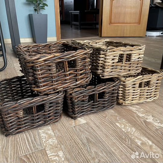 Плетеный ящик корзина IKEA икея