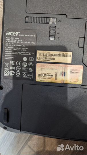 Ноутбук acer aspire 5315