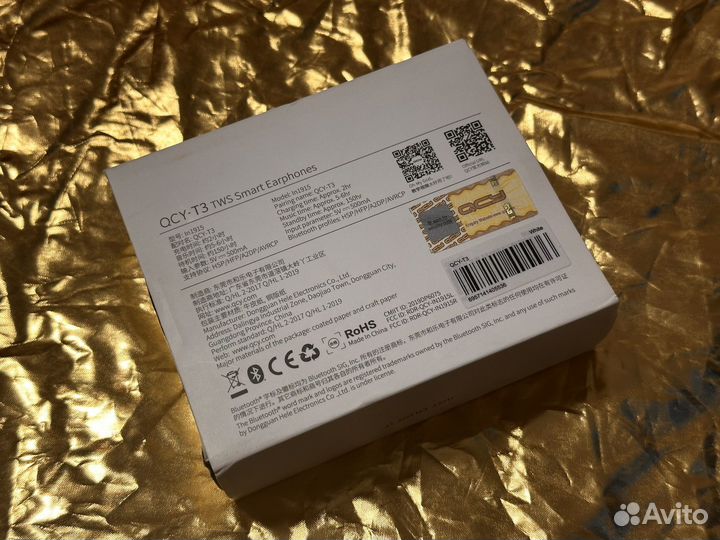 Беспроводные наушники QCY T3 белые