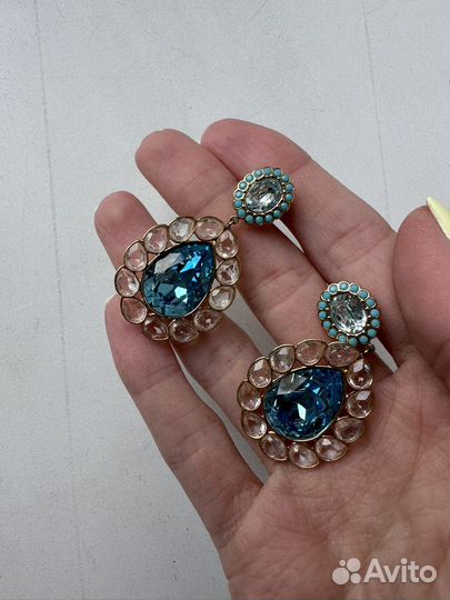 Swarovski комплект серьги кулон