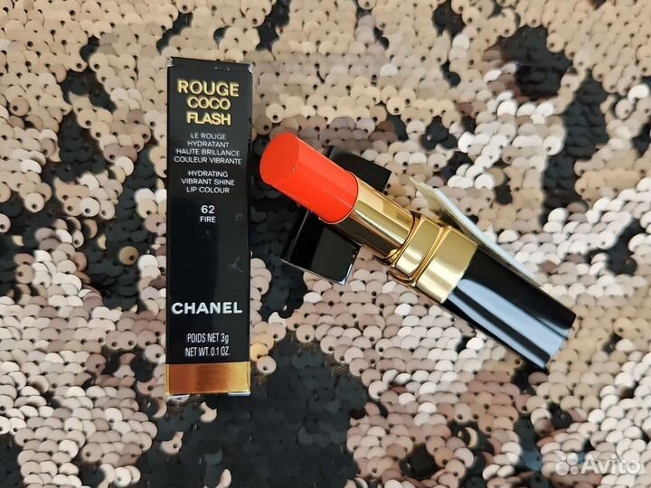 Chanel rouge coco flash увлажняющий блеск 62