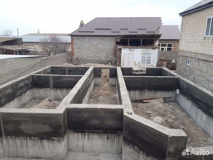 Заливка фундамента