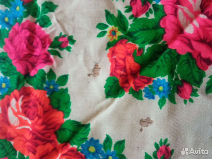 Шаль платок павловопосадская СССР