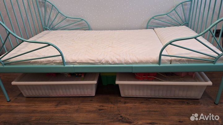 Детская кровать IKEA Minnen раздвижная