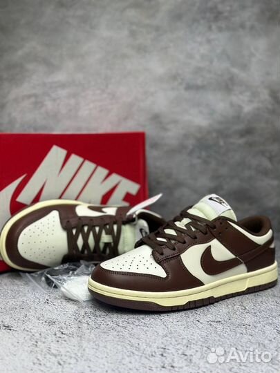 Кроссовки Nike Sb Dunk коричневые арт:303