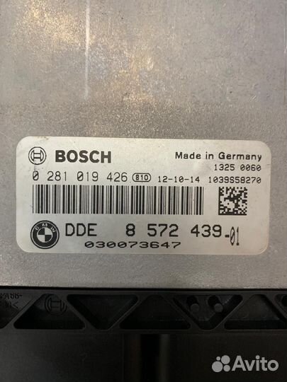 Эбу двигателя BMW F01 730td, F10 530td 0281019426