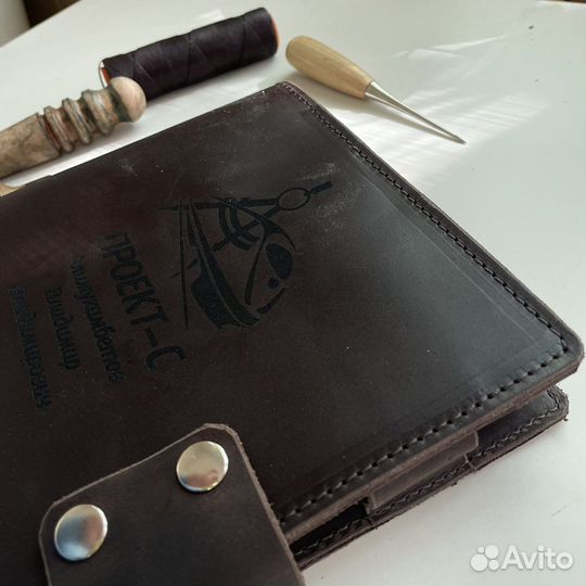 Кожаный блокнот а5