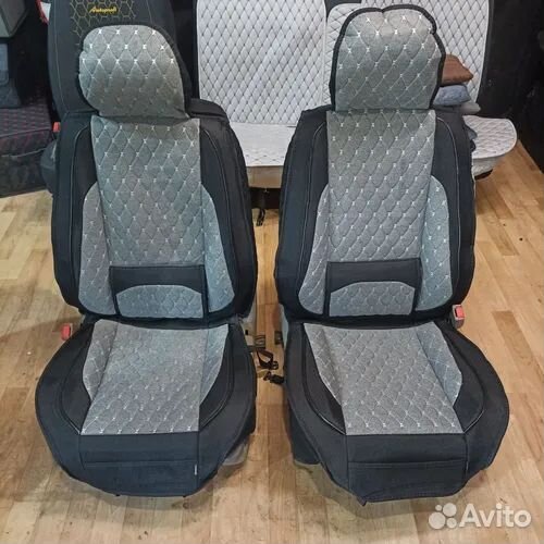 Автомобильные чехлы из алькантары на весь салон