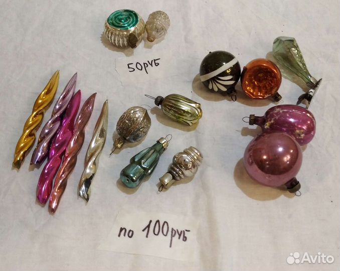 Елочные игрушки ссср, хорошее состояние