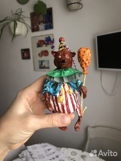 Интерьерная или елочная ватная игрушка