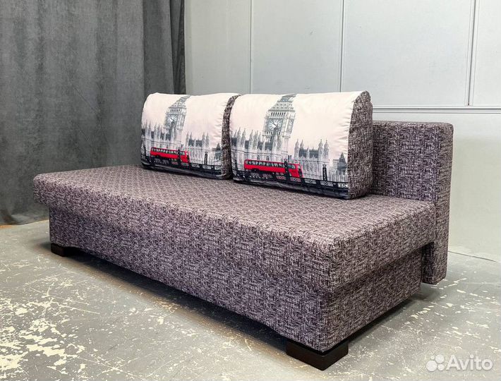 Люси прямой Флок серый