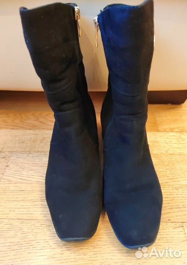 Ботинки женские зимние, натуральная замша, 37 р