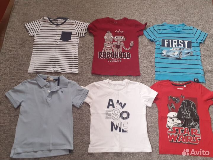 Вещи пакетом на мальчика 110 -116 и пакет обуви