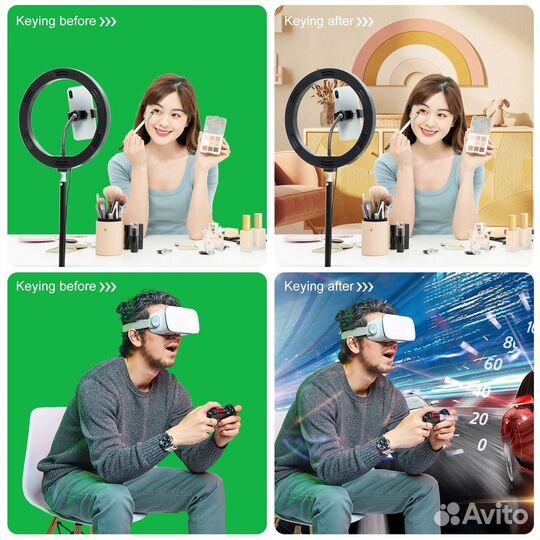 Стойка для фонов 3х2 м. и 3 хромакея