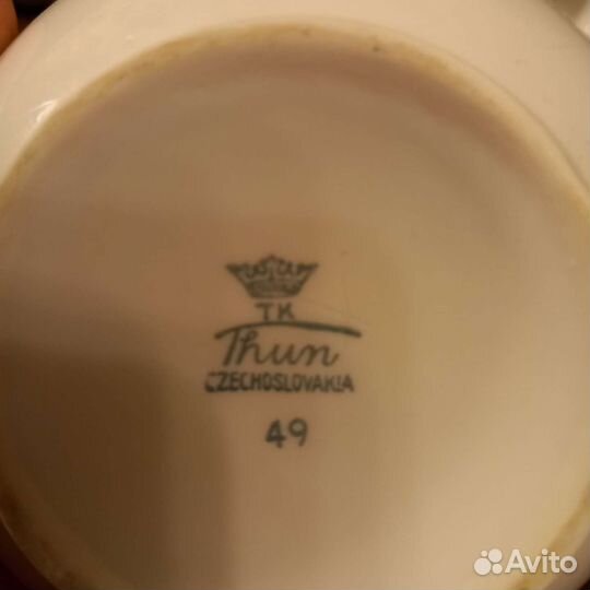 Сервиз кофейный 70-х г. Роза Thun Чехословакия